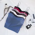 Débardeur sexy à bretelles spaghetti pour femmes haut d'été blanc noir camisole collection 2020