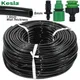 KESLA-Tuyau d'arrosage en PVC 5-25m 3/8 en effet 8/11mm tube d'irrigation de jardin avec 1/2 &