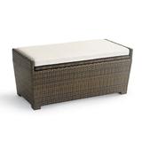 Tapered Wicker Storage Tailored Furniture Covers - Small Tapered Storage Bench, Sand - Frontgate
