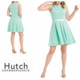 Anthropologie Dresses | Hutch Design Mint Green Ponte Fit & Flare Dress | Color: Green | Size: S