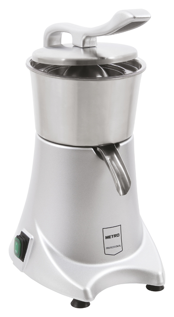 METRO Professional Entsafter GJU2001, Aluminium / Edelstahl, 28.7 x 21.2 x 40.6 cm, 200 ml/min, inkl. Kegel, silber Image