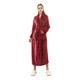 Super Plush Luxury Dressing Gown | Full Length Fleece Warm Winter Supersoft Bathrobe | Red