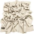 CJ Apparel Champagner Einfarbig Design Fringe Schal Fransenschal Wrap Stola Pashmina NEU