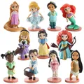 Figurines d'action princesses Disney pour enfant jouets de décoration Raiponce Cendrillon