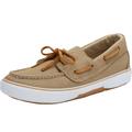 Extra Wide Width Men's Canvas Boat Shoe by KingSize in Khaki (Size 14 EW) Loafers Shoes