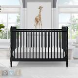 Delta Children Saint 4-in-1 Convertible Crib Wood in Black | 39 H x 30.75 W in | Wayfair W135130-001