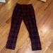 Free People Pants & Jumpsuits | Free People Plaid Pants | Color: Blue/Red | Size: 4