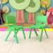 Flash Furniture Goddard Plastic Stack Classroom Chair Plastic in Green/Blue | 15.26" | Wayfair 2-YU-YCX-005-GREEN-GG