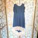 Jessica Simpson Dresses | Nwot Jessica Simpson Pleat High-Low Dress | Color: Blue/Cream | Size: 8
