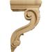 Ekena Millwork Holmdel Grapes & Vines Corbel Wood in Brown | 13.25 H x 4.25 W x 8 D in | Wayfair COR04X08X13HOCH