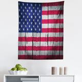 East Urban Home Ambesonne USA Tapestry King Size, Fourth Of July Independence Day Grunge Art Aged Hardwood Wall Looking Art | 28 H x 23 W in | Wayfair