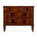 Regency 4 Drawer Accent Chest Wood in Brown/Red Jonathan Charles Fine Furniture | 36 H x 44 W x 20 D in | Wayfair 494844-MAH