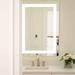 Séura Allegro Frameless Lighted Vanity Mirror in White | 36 H x 36 W x 1.5 D in | Wayfair LMR-3600x3600-RE-AL-COB5-SR-ES-DM