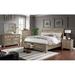 Kaler Storage Sleigh Bed Metal in Brown/Gray Laurel Foundry Modern Farmhouse® | 57.25 H x 64.75 W x 93.5 D in | Wayfair