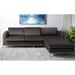 Gray Sectional - Safavieh Couture Davian 105.9" Wide Reversible Sofa & Chaise Upholstery/Velvet, | 31.5 H x 105.9 W x 37 D in | Wayfair