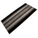 White 36 x 0.4 in Area Rug - Ebern Designs Geometric Square Black Gray Slip Resistant Medium Pile Rug Nylon | 36 W x 0.4 D in | Wayfair