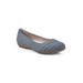 Women's Clara Flat by Cliffs in Dark Blue (Size 6 1/2 M)