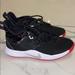 Nike Shoes | Brand New Nike P.George Sneakers With Velvet Sz3.5 | Color: Black/Red | Size: 3.5b