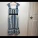 Anthropologie Dresses | Foxiedox Anthro Lace Detail Dress Nwt Sz Xs | Color: Blue/White | Size: Xs