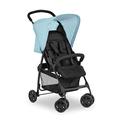 Hauck Sport Pushchair, Blue - Super Lightweight Travel Stroller (only 5.9kg), Compact & Foldable, Lay Flat, with Raincover