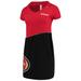 Women's Refried Apparel Scarlet/Black San Francisco 49ers Sustainable Hooded Mini Dress