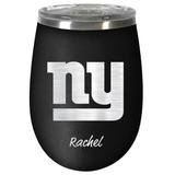 Black New York Giants 12oz. Personalized Stealth Wine Travel Tumbler