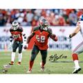 Shaquil Barrett Tampa Bay Buccaneers Autographed 8" x 10" At The Line Photograph