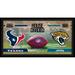 Houston Texans vs. Jacksonville Jaguars Framed 10" x 20" House Divided Football Collage