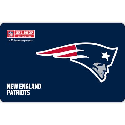 New England Patriots NFL Shop eGift Card ($10 - $500)