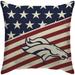 Denver Broncos 18'' x Team Americana Decorative Throw Pillow