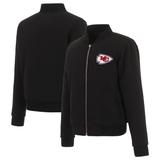 Women's JH Design Black Kansas City Chiefs Reversible Fleece Full-Zip Jacket