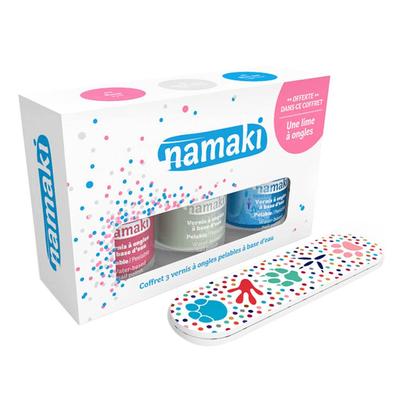Namaki - Nagellack Set - Pink. Perlweiß. Hellblau Sets