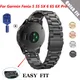 Bracelets de montre intelligents en métal pour Garmin Fenix bracelets en acier inoxydable bracelet