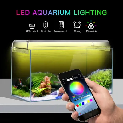 Lampe LED Minuterie existent pour Aquarium Éclairage Précieux Poisson 24 Heures 7 Jours 30cm
