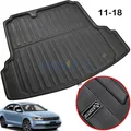 Doublure de coffre en polymère pour VW Volkswagen Jetta coffre arrière tapis de sol coussretours