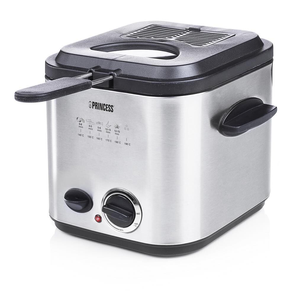 Princess Mini-Fritteuse und Fonduetopf 840 W 1,2 L Silber 182611 Image