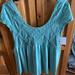 Free People Tops | New Ladies Free People Seafoam Babydoll Top | Color: Green | Size: S