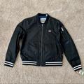 Levi's Jackets & Coats | Levi’s Black Bomber Jacket W/ Sleeve Pocket | Color: Black/Blue | Size: L