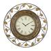 Juniper + Ivory 36 In. x 36 In. Rustic Wall Clock Brown Metal - Juniper + Ivory 57720