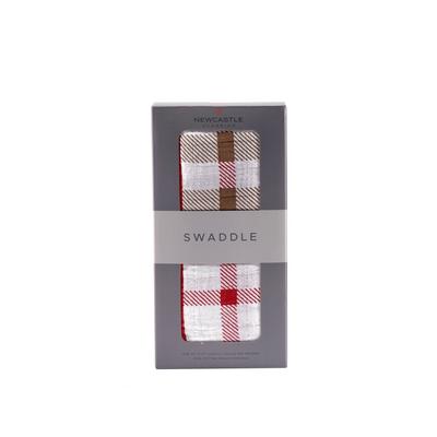 Plaid Cotton Muslin Swaddle - Newcastle Classics 446