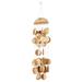 Juniper + Ivory 5 In. x 17 In. Coastal Windchime Gold Coconut shells - Juniper + Ivory 33113