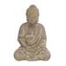 Juniper + Ivory 12 In. x 8 In. Bohemian Sculpture Tan Ceramic Buddha - Juniper + Ivory 50809