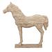 Juniper + Ivory 19 In. x 12 In. Vintage Sculpture Beige Polystone Horse - Juniper + Ivory 44666