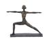 Juniper + Ivory 12 In. x 14 In. Modern Sculpture Brass Polystone Yoga - Juniper + Ivory 58351