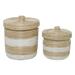 Juniper + Ivory Set of 2 13 In., 17 In. Natural Storage Basket Brown Sea Grass - Juniper + Ivory 84465