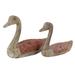 Juniper + Ivory Set of 2 11 In., 13 In. Brown Coastal Birds Sculpture Wood - Juniper + Ivory 38782