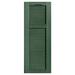 Alpha Shutters Cathedral Top Cottage-style Open Louver Shutters Pair Vinyl in Green | 76 H x 9 W x 0.125 D in | Wayfair L409076490