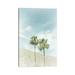 East Urban Home Palm Trees In The Desert | Vintage by Melanie Viola - Gallery-Wrapped Canvas Giclée Canvas in Blue/Green/White | Wayfair