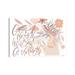 East Urban Home Grow Through What You Go Through by - Wrapped Canvas in Brown/White | 8 H x 12 W x 0.75 D in | Wayfair