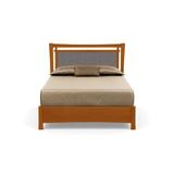 Copeland Furniture Monterey Solid Wood Bed Wood and /Upholstered/Polyester/Genuine Leather in Black/Brown | 52 H x 64.25 W x 84 D in | Wayfair